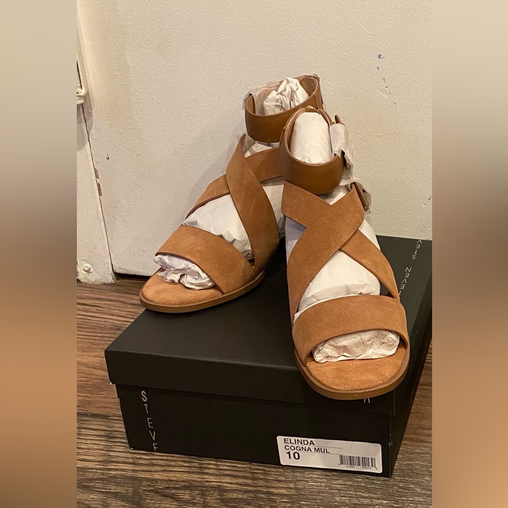 Steve Madden Brown Suede Mules